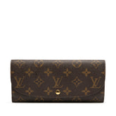 ルイ ヴィトン モノグラム ポルトフォイユ ルイーズ 長財布 M60460 ブラウン PVC レザー レディース LOUIS VUITTON 【中古】